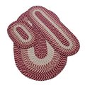 Better Trends Better Trends BRAL3PCB Burgundy Alpine Rug; 3 Piece BRAL3PCB